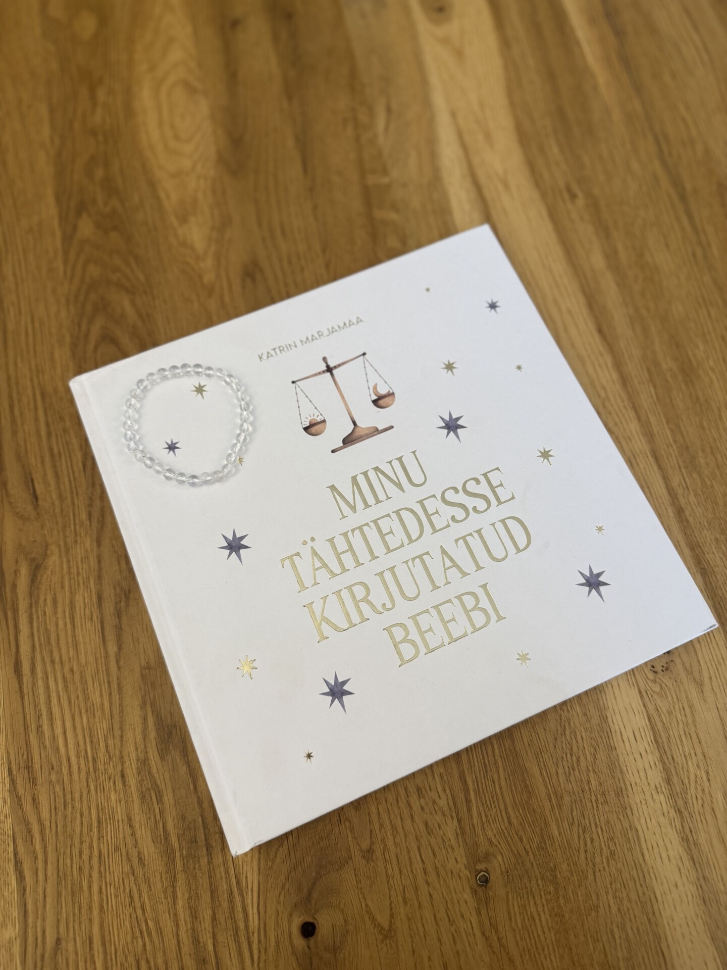 Laste komplekt: “Minu tähtedesse kirjutatud beebi” + laste mäekristalli ehe